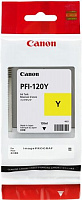 Картридж Canon PFI-120Y желтый оригинальный, ресурс 130 страниц